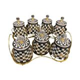 Acar  Master Magic Porselen 7 Li Standlı Baharat Takımı KAI-21-0186 