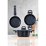 Acar Xkt-21-0397/4 4 Parça Granit Tava ve Tencere Seti