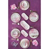 Acar Adore 27 Parça 6 Kişilik Modern Yuvarlak Stoneware Yemek Takımı 