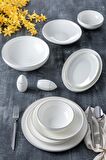 Acar Misha 6 Kişilik 30 Parça Bone Yemek Takımı - Silver