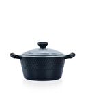Acar Diamente Döküm Granit 20 Cm Derin Tencere Siyah DDE-22-0172/4