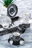 Acar Grace Silver 6 Kişilik Kahve Fincanı Takımı - 90 ml