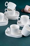 Acar Bianco Perla 6 Kişilik Kahve Fincanı Takımı - 90 ml