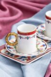 Acar Francesca 2 Kişilik Porselen Kahve Fincanı Takımı - 90 ml