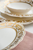 Caroline Bone China Emboss 60 Parça 12 Kişilik Gold Porselen Yemek Takımı
