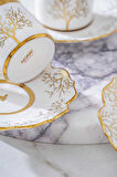 Acar Kıeran Gold 6 Kişilik Kahve Fincanı Takımı HXF-06801