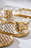 Skye 6 Kişilik Gold Kahve Fincanı Takımı - 90 ml
