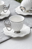 Jade 6 Kişilik Kahve Fincanı Takımı - 90 ml