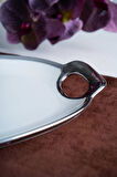 Arven Oval Silver Sunum Tepsisi - 45 cm