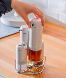 Acar Orion 5 Parça Cam Yağlık Sirkelik ve Baharat Takımı 7830