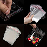 1000 Adet 10x15 Kendinden Yapışkanlı Açılıp Kapanabilir Şeker Kurabiye Şeffaf Plastik Poşet Torba
