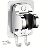 Yapışkanlı Duş Başlığı Tutucu , Ayarlanabilir Su Geçirmez Yapışkanlı Mafsal Metalize Krom