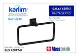 Karlim® Galya Serisi Kare Havluluk - 8 * 8 Full Lama - Mat Siyah Kaplama