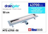 Mesateknik Draingate® Seramik Seviyeli Seramik Montajlı Duş Kanalı  Mts 43700 50