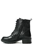 Hammer Jack Hakiki Deri Siyah Boot Kadın Bot 