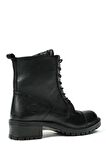 Hammer Jack Hakiki Deri Siyah Boot Kadın Bot 