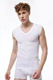 Görünmez Atlet Erkek Ten Rengi 2 Li Paket V Yaka Iz Yapmayan Modal Kolsuz Atlet 064