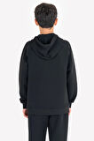 Çocuk Fermuarlı Kapüşonlu Sweatshirt 23n-3121