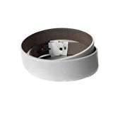 Fossil Beyaz Hakiki Düz Deri Spor 4 cm Erkek Kemeri-130