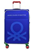 United Colors Of Benetton Ultra Light Hafif Lüx Kumaş 3'lü Valiz Seti Mavi BNT2200