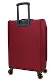 Pierre Cardin Ultra Light Hafif Lüx Kumaş Büyük Boy Valiz Bordo PC6000