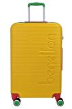 United Colors Of Benetton Lüx Abs Büyük Boy Valiz Sarı BNT500