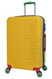 United Colors Of Benetton Lüx Abs 3'lü Valiz Seti Sarı BNT500
