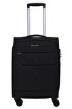 Pierre Cardin Ultra Light Hafif Lüx Kumaş Kabin Boy Valiz Siyah PC4200