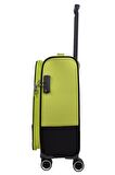 Ultra Light Hafif Lüx Kumaş Kabin Boy Valiz Lime PC8200