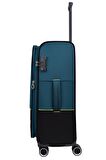 Pierre Cardin Ultra Light Hafif Lüx Kumaş Orta Boy Valiz Petrol PC8200