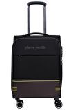 Pierre Cardin Ultra Light Hafif Lüx Kumaş Kabin Boy Valiz Siyah PC8200