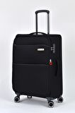 Pierre Cardin Ultra Light Kumaş Orta Boy Valiz Siyah PC6050