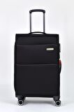 Pierre Cardin Ultra Light Kumaş Orta Boy Valiz Siyah PC6050