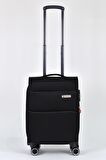 Pierre Cardin Ultra Light Kumaş Kabin Boy Valiz Siyah PC6050