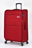 Pierre Cardin Ultra Light Kumaş 2'li Valiz Seti Büyük Boy - Orta Boy Bordo PC6050