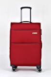 Pierre Cardin Ultra Light Kumaş 2'li Valiz Seti Büyük Boy - Orta Boy Bordo PC6050