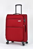 Pierre Cardin Ultra Light Kumaş 2'li Valiz Seti Büyük Boy - Orta Boy Bordo PC6050