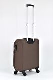 Pierre Cardin Ultra Light Hafif Lüx Kumaş Kabin Boy Valiz Kahverengi PC4200