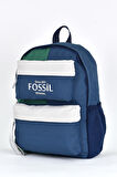 Fossil Unisex Çok Gözlü Günlük Seyahat Okul Sırt Çantası Lacivert 9512