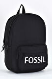 Fossil Unisex Çok Gözlü Günlük Seyahat Okul Sırt Çantası Siyah 9504