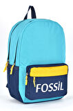 Fossil Unisex Çok Gözlü Günlük Seyahat Okul Sırt Çantası Turkuaz 9504