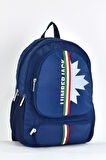 Lumberjack Okul Sırt Çantası Unisex Çok Gözlü Günlük Seyahat Sırt Çantası Lacivert LMCAN24014