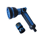 Hyundai 58755 Sulama Tabancası ve Adaptör Seti | 8 Fonksiyonlu – 1/2"-5/8" Uyumlu