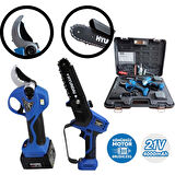 Hyundai HCS306XP + LaserCut 35XP Akülü Budama Seti – Çift Akülü Profesyonel Bahçe Bakım Seti