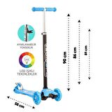 Torutoys Mavi Twist Işıklı Scooter Kırmızı