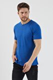Slazenger SANDER Erkek T-Shirt Saks Mavi