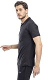 Slazenger SOHO I Erkek Polo Yaka Siyah Tişört