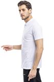 Slazenger SOHO I Erkek Polo Yaka Beyaz Tişört