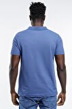 Slazenger SOHO I Erkek Polo Yaka Indigo Tişört