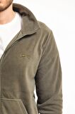 Slazenger Dik Yaka Haki Erkek Sweatshırt ST21WE058-800 SANSA